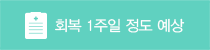 회복 1주일 정도 예상